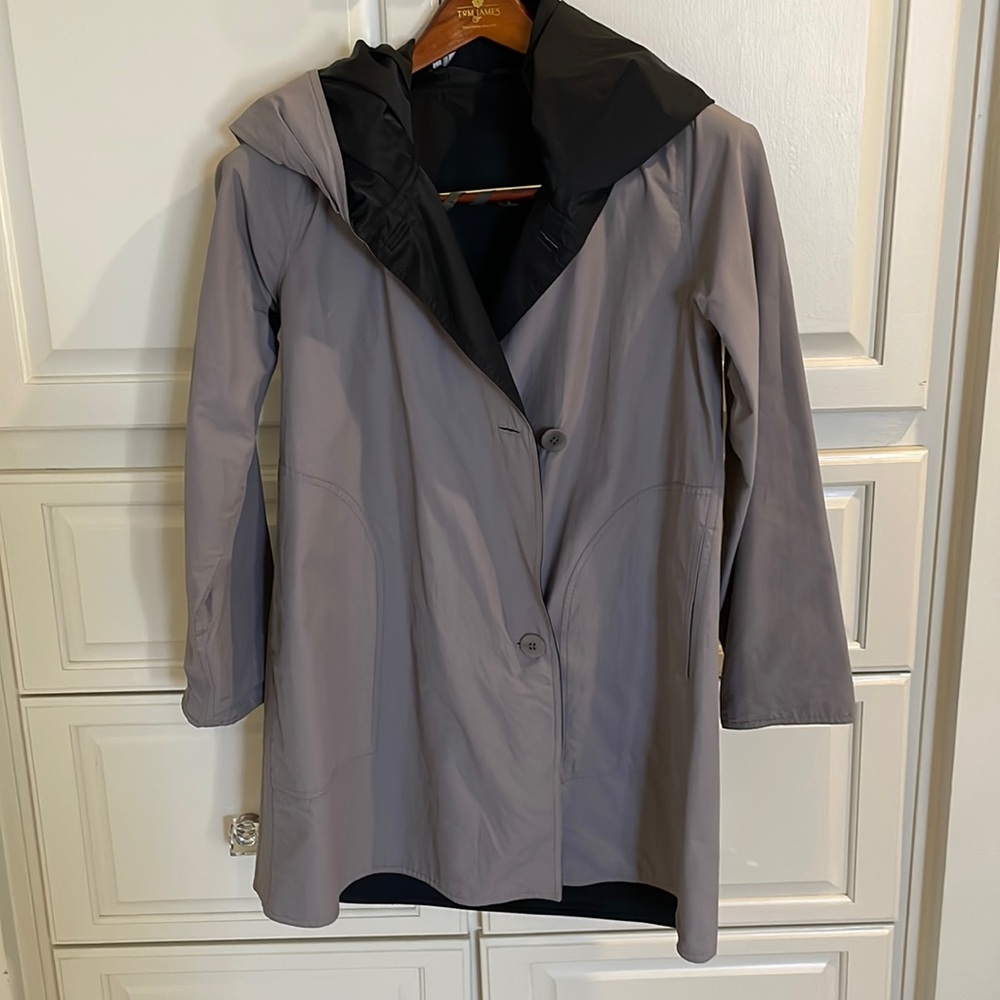 Eileen Fisher reversible raincoat